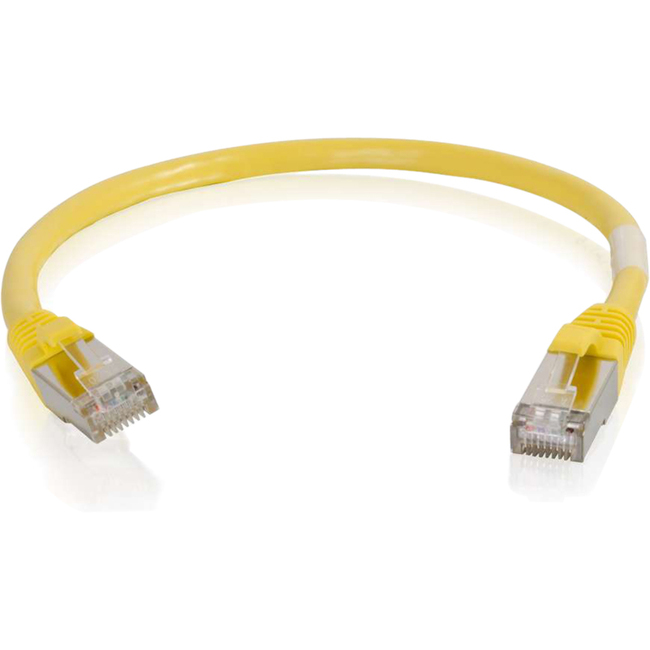 C2G 00984 6in Cat6 Snagless Shielded (STP) Network Patch Cable – Yellow –  Dihuni