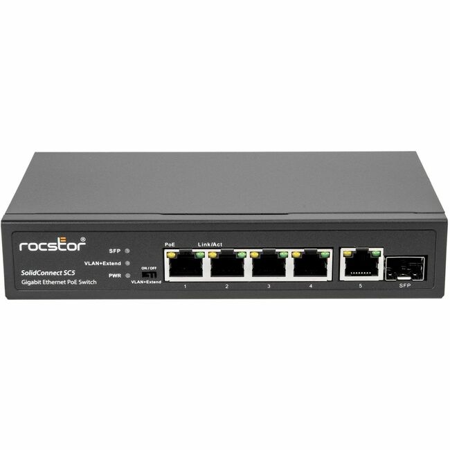 Industrial 5Port Gigabit PoE+ Switch 30W - Ethernet Switches, Networking  IO Products